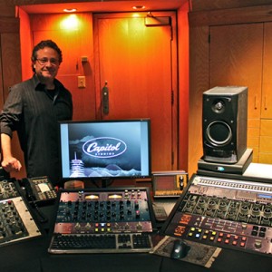 Robert Vosgien in his new Dangerous Music equipped Capitol mastering studio