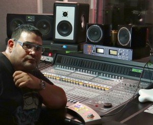 Jr Sanchez in his Dangerous Music-equipped studio